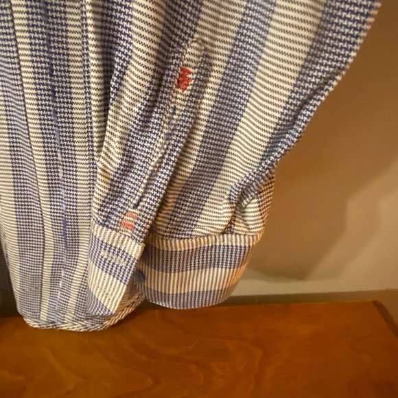 Robert Graham Dress Shirt, Men's Size 3XL/3TG - Blue Design - Picture 6 of 8